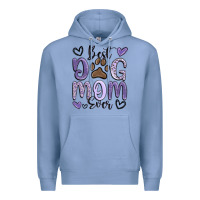 Colony Blue best dog mom ever Premium Hoodie - MaliasSmallBusiness