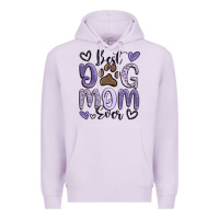 Lilac best dog mom ever Premium Hoodie - MaliasSmallBusiness