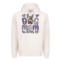 Pale Pink best dog mom ever Premium Hoodie - MaliasSmallBusiness