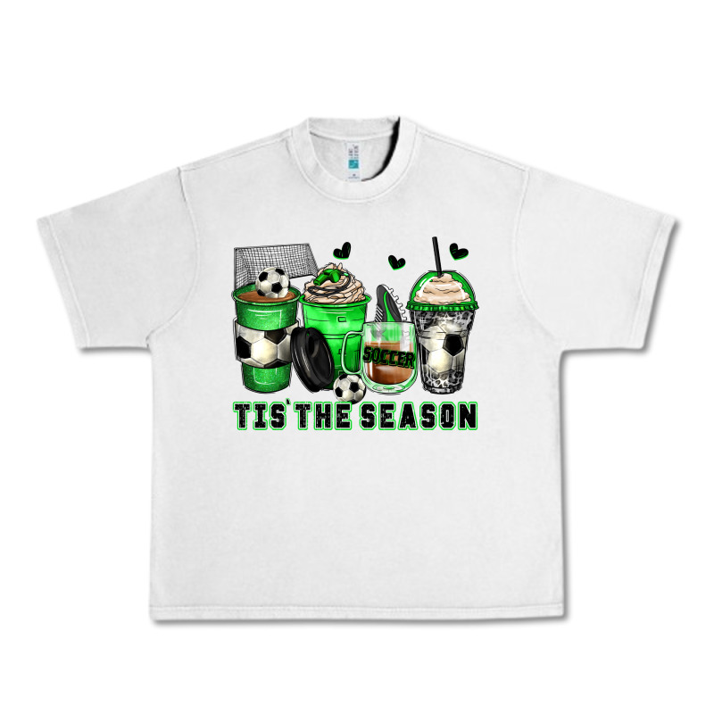 Tis' The Season Soccer Coffee Cups Urban Heavy Tee by Zillion Design Studio | Teevron