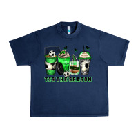 Navy tis' the season soccer coffee cups Urban Heavy Tee - Zillion Design Studio