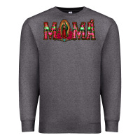 Charcoal Heather mama floral aztec leopard Premium Sweatshirt - Jasminsmagicworld