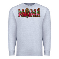 Heather Grey mama floral aztec leopard Premium Sweatshirt - Jasminsmagicworld