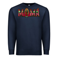 Navy mama floral aztec leopard Premium Sweatshirt - Jasminsmagicworld
