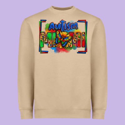 Autism Mimi Heavyweight Sweatshirt Designed By Zillion Design Studio