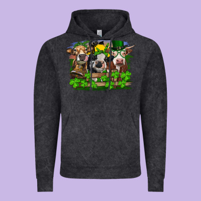 St Patricks Day Heifers Vintage Hoodie Designed By Ranaportraitstore