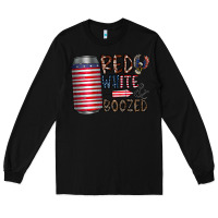Black red white  boozed Long Sleeve Tee - CowhideDigitalArt