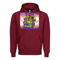 Burgundy stay sweet Zipper Hoodie - BundleAndBundleShop