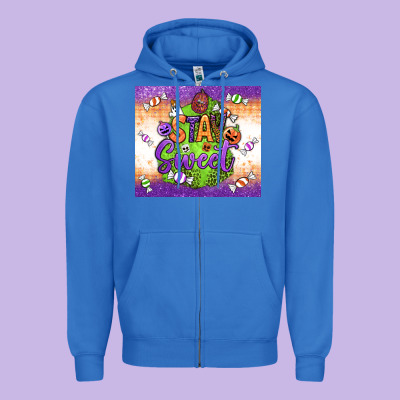 Stay Sweet Zipper Hoodie Designed By Bundleandbundleshop