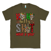 Army Green ho ho holly shit what a year Classic Tee - FaDigitalArtStudio
