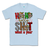 Dusty Blue ho ho holly shit what a year Classic Tee - FaDigitalArtStudio