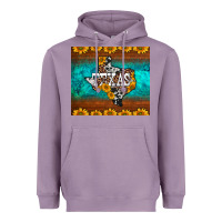 Sunflowers Cowhide Leopard Texas Map Heavyweight Hoodie | Teevron