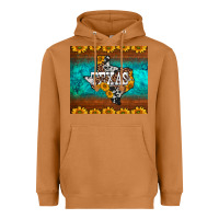 Meerkat sunflowers cowhide leopard texas map Heavyweight Hoodie - BarkalooDesign