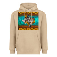 Mushroom sunflowers cowhide leopard texas map Heavyweight Hoodie - BarkalooDesign