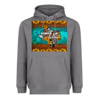 Storm sunflowers cowhide leopard texas map Heavyweight Hoodie - BarkalooDesign