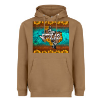 Toasted Coconut sunflowers cowhide leopard texas map Heavyweight Hoodie - BarkalooDesign