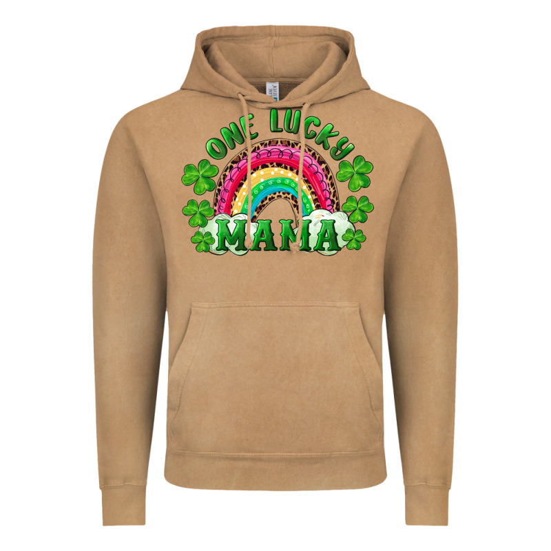 St Patricks Day One Lucky Mama Vintage Hoodie by RanaPortraitStore | Teevron
