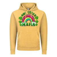 Vintage Mustard st patricks day one lucky mama Vintage Hoodie - RanaPortraitStore