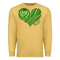 Antique Gold mental health awareness heart Premium Sweatshirt - Jasminsmagicworld