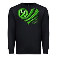 Black mental health awareness heart Premium Sweatshirt - Jasminsmagicworld