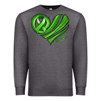 Charcoal Heather mental health awareness heart Premium Sweatshirt - Jasminsmagicworld