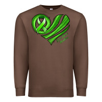 Chestnut mental health awareness heart Premium Sweatshirt - Jasminsmagicworld