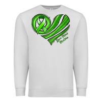 Dove Grey mental health awareness heart Premium Sweatshirt - Jasminsmagicworld