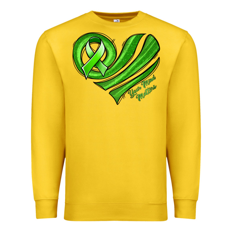 Mental Health Awareness Heart Premium Sweatshirt by Jasminsmagicworld | Teevron