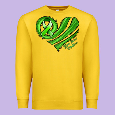Mental Health Awareness Heart Premium Sweatshirt Designed By Jasminsmagicworld
