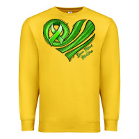 Lemon mental health awareness heart Premium Sweatshirt - Jasminsmagicworld