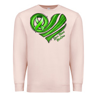 Pale Pink mental health awareness heart Premium Sweatshirt - Jasminsmagicworld