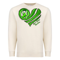 Sandshell mental health awareness heart Premium Sweatshirt - Jasminsmagicworld