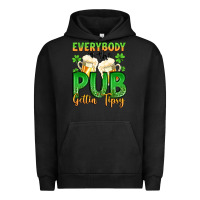 Pigment Black everybody in the pub gettin tipsy Urban Hoodie - Artiststas
