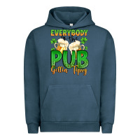 Pigment Midnight Navy everybody in the pub gettin tipsy Urban Hoodie - Artiststas