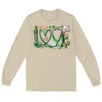 Mushroom st.patricks love nurse Long Sleeve Tee - RacoonDesign