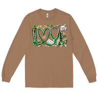 Toasted Coconut st.patricks love nurse Long Sleeve Tee - RacoonDesign