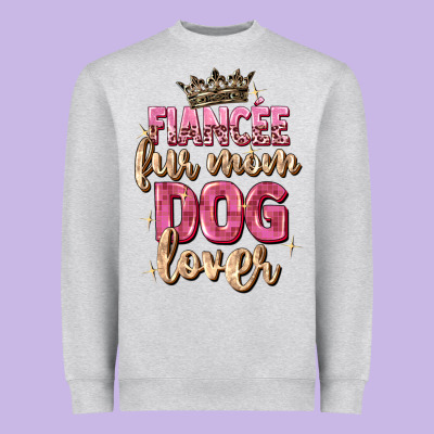 Fiancée Fur Mom Dog Lover Heavyweight Sweatshirt Designed By Zillion Design Studio