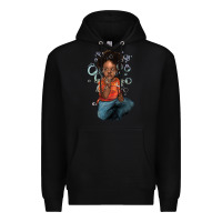 Black afro black boy Premium Hoodie - NancyCooperArtShop