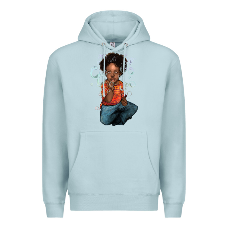 Afro Black Boy Premium Hoodie by NancyCooperArtShop | Teevron