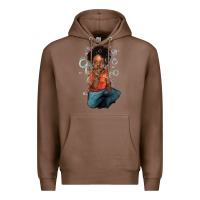 Chestnut afro black boy Premium Hoodie - NancyCooperArtShop
