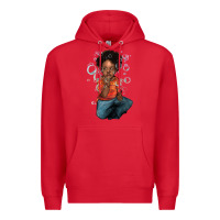 Red afro black boy Premium Hoodie - NancyCooperArtShop