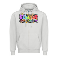 Dove Grey senior twenty twenty four Zipper Hoodie - AdoDesignShop