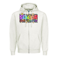 Oatmeal Heather senior twenty twenty four Zipper Hoodie - AdoDesignShop