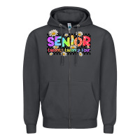 Smoke senior twenty twenty four Zipper Hoodie - AdoDesignShop