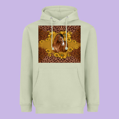 Horse Heavyweight Hoodie Designed By Barkaloodesign