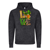 Vintage Black st patricks day gnomes shamrock love Vintage Hoodie - RanaPortraitStore