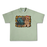 Oil Green life is better with a cockapoo Urban Heavy Tee - RanaPortraitStore