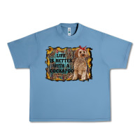 Pebble Blue life is better with a cockapoo Urban Heavy Tee - RanaPortraitStore