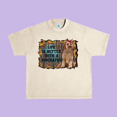 Life Is Better With A Cockapoo Urban Heavy Tee Designed By Ranaportraitstore