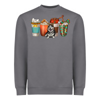 Storm alaskan husky dog coffee cups Heavyweight Sweatshirt - texasbilliewilder